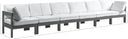 Nizuc - Outdoor Patio 6 Seat Modular Sofa With Gray Frame - Meridian Furniture - Stationary Sectionals- Elite Enclave Home