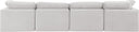 Indulge - Velvet 4 Seat Modular Sofa - Meridian Furniture - Stationary Sectionals - Elite Enclave Home