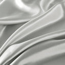 Satin - California King Wrinkle - Free Luxurious 6 Piece Sheet Set - Light Gray