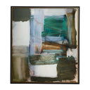 Green Fields - Framed Abstract Canvas - Black / Blue / Green / Orange / White / Yellow - Uttermost - Canvas Art - Elite Enclave Home