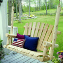 48" x 24" x 48" Wood Porch Swing - Natural