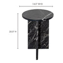 Grace - Marble Accent Table - Black - Moe's Home Collection - Accent Tables - Elite Enclave Home