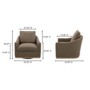 Linden - Swivel Chair - Soft Taupe - Moe's Home Collection - Swivel Chairs - Elite Enclave Home