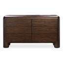Rowan - 6 Drawer Dresser - Walnut - Moe's Home Collection - Dressers - Elite Enclave Home