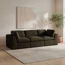Cates - Modular Sofa - Dark Green - Moe's Home Collection - Stationary Sofas - Elite Enclave Home