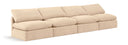 Indulge - Velvet 4 Seat Modular Armless Sofa