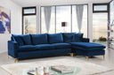 Naomi - Reversible Sectional - Meridian Furniture - Stationary Sectionals - Elite Enclave Home