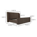Sophia - King Bed - Brown - Moe's Home Collection - Platform Beds - Elite Enclave Home