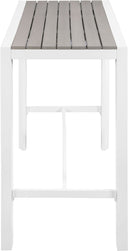 Nizuc - Outdoor Patio Rectangle Bar Table - Meridian Furniture - Bar Tables- Elite Enclave Home
