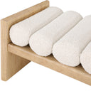 Waverly - Bench With Natural Frame - Meridian Furniture - Upholstered Benches - Elite Enclave Home
