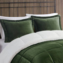 Alton - Down Alternative Comforter Set - Green / Ivory