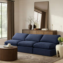 Indulge - Velvet 3 Seat Modular Armless Sofa - Meridian Furniture - Stationary Sectionals - Elite Enclave Home