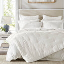 Breeze - King Cotton Gauze Embroidered Quilt Set - White - Harbor House Blue - Bedding Sets - Elite Enclave Home