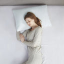 Queen Rayon From Shredded Memory Foam Pillow - Ivory - Sleep Philosophy - Bed Pillows - Elite Enclave Home