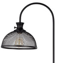 Adjustable Traditional Shaped Floor Lamp With Bronze Dome Shade - Black - HomeRoots - Floor Lamps - Elite Enclave Home