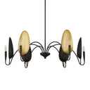 Warwick - 6 Light Chandelier - Matte Black - Uttermost - Chandeliers- Elite Enclave Home