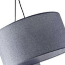 Three Light Tree Floor Lamp With Gray Solid Color Drum Shade - Black - HomeRoots - Floor Lamps - Elite Enclave Home