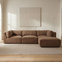 Matina - Lounge Modular Sectional - Taupe - Moe's Home Collection - Stationary Sectionals - Elite Enclave Home