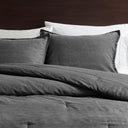 Mckenzie - 2 Piece Twin/Twin Long Twill Washed Comforter Set - Gray