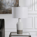 Dakota - Crackle Table Lamp - White