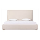 Luzon - Queen Bed Tall Headboard - Wheat - Moe's Home Collection - Upholstered Beds - Elite Enclave Home