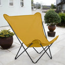 Stainless Steel Metal Outdoor Camping Chair - Yellow