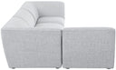 Miramar - 4 Piece Modular Sectional - Meridian Furniture - Stationary Sectionals - Elite Enclave Home