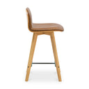 Napoli - Leather Counter Stool - Tan - Moe's Home Collection - Counter Height (24" - 27") - Elite Enclave Home