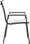 Nizuc - Outdoor Patio Dining Arm Chair With Gray Frame (Set of 2)