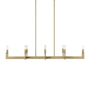 Cordoba - 8 Light Linear Chandelier - Gold - Uttermost - Chandeliers- Elite Enclave Home