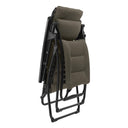30" Steel Outdoor Zero Gravity Chair With Gray Cushion - Gray