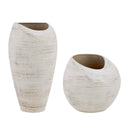 Inara - Indoor - Outdoor Vases (Set of 2) - White - Uttermost - Vases & Jars - Elite Enclave Home