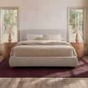 Beau - King Storage Bed - Speckled Light Gray - Moe's Home Collection - Storage Beds - Elite Enclave Home