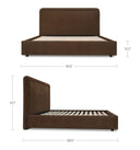 Simon - King Storage Bed - Brown - Moe's Home Collection - Storage Beds - Elite Enclave Home