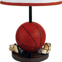 Bedside Table Lamp With White Shade - Orange