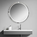 Tazlina - Round Mirror - Brushed Nickel