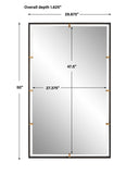 Egon - Rectangular Mirror - Black