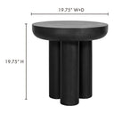 Rocca - Cement Side Table - Black - Moe's Home Collection - Side Tables - Elite Enclave Home
