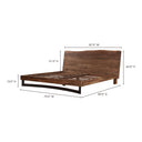 Bent - King Size Bed - Natural Stain - Moe's Home Collection - Slat Beds - Elite Enclave Home