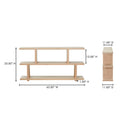 Miri - Small Shelf - White Wash Oak - Moe's Home Collection - Etageres - Elite Enclave Home