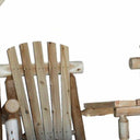 87" Solid Wood Swing Chair - Natural