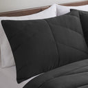Remy - Quilted Chevron Twin Comforter Set - Black - Intelligent Design - Comforters & Sets - Elite Enclave Home