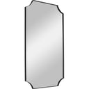 Lennox - Scalloped Corner Mirror - Black