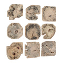 Bahati - Wood Bleached Wall Decor (Set of 9) - Brown - Uttermost - Wall Decor - Elite Enclave Home