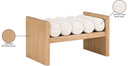 Waverly - Bench With Natural Frame - Meridian Furniture - Upholstered Benches - Elite Enclave Home