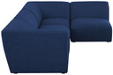 Miramar - 4 Piece Modular Sectional - Meridian Furniture - Stationary Sectionals - Elite Enclave Home