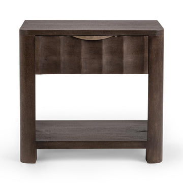 Baylee - 1 Drawer Nightstand - Cocoa Brown
