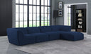 Miramar - 5 Piece Modular Sectional - Meridian Furniture - Stationary Sectionals - Elite Enclave Home