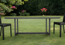 Aluminum Outdoor Dining Table - Charcoal