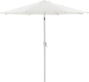 Fiji - Aluminum Patio Umbrella With Square Teak And White Base